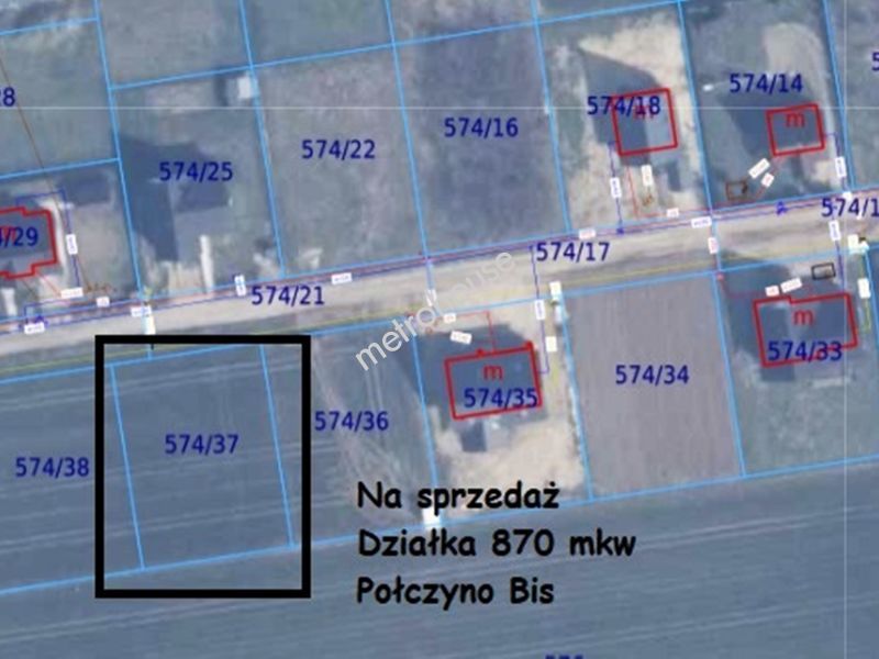 Działka na sprzedaż, Pucki, Połczyno, Liliowa