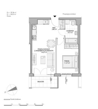 Sprzedaż Mieszkanie Kiełpinek, Gdańsk