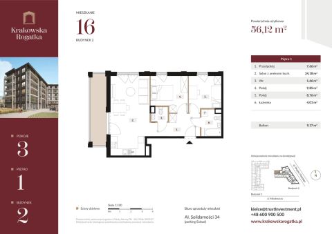 Sprzedaż Mieszkanie Miodowicza, Kielce