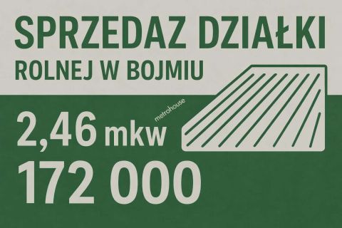 Sprzedaż Działka Bojmie, pow. siedlecki